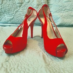 ELEGANT RED Sandals Shoes 👠❤🍒